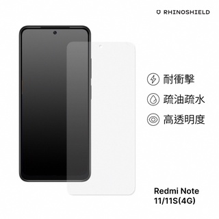 犀牛盾 適用紅米Note 11(4G Global)/11S(4G) 耐衝擊手機保護貼-非滿版(正面)