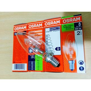 OSRAM 64542B ECO E14 230V 30W 120V 28W 清光 尖清 省電鹵素燈泡蠟燭燈泡 可調光