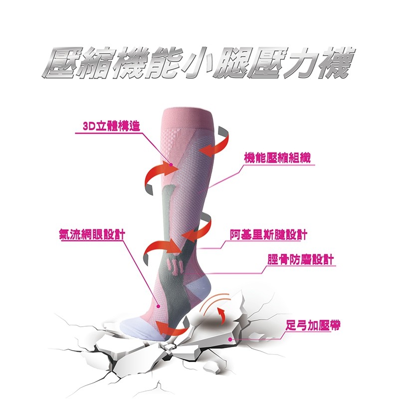【AREX SPORT】SE-6227 SUPER ELITE超級菁英系列 壓縮機能小腿壓力襪