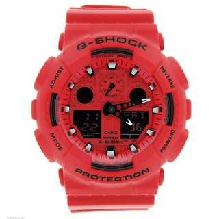 【紐約范特西】現貨 CASIO G-Shock GA-100C-4A 手錶 紅色 指標 潮流錶 消光 雙顯