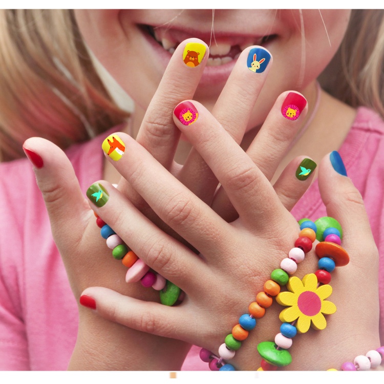 【點悅家】韓國 IRIS主題故事指甲貼 遊戲組 兒童指甲貼 韓國玩具 著色指甲貼 KOR018