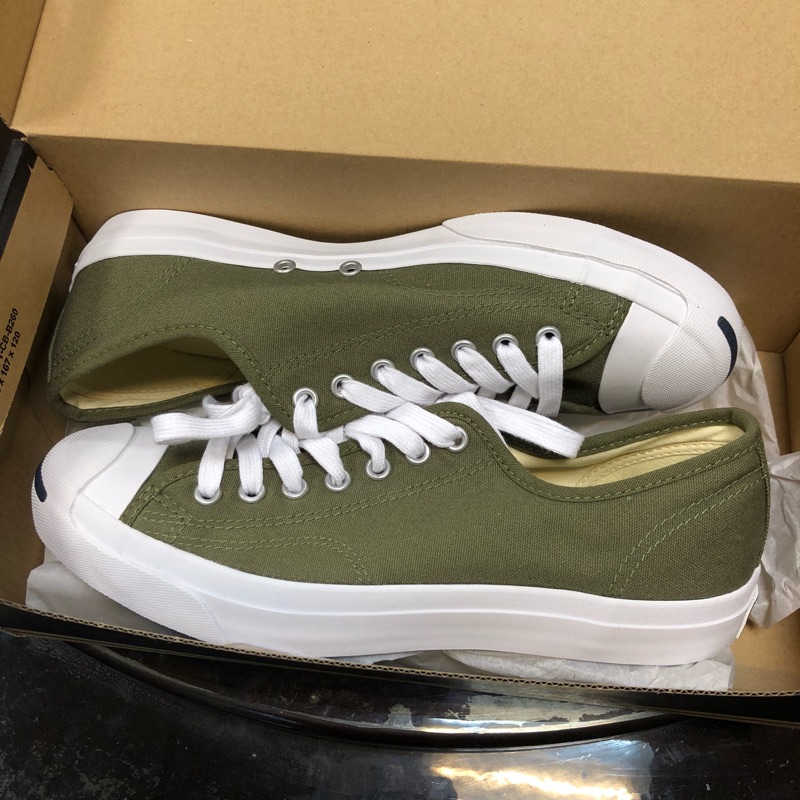 💯 new and real Converse jack purcell 開口笑 帆布鞋 軍綠配色 1970s