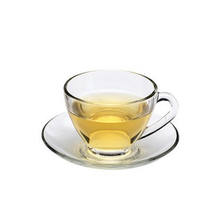 【Ocean】Cosmo花茶杯盤組230ml《泡泡生活》玻璃杯盤組 下午茶杯 咖啡杯