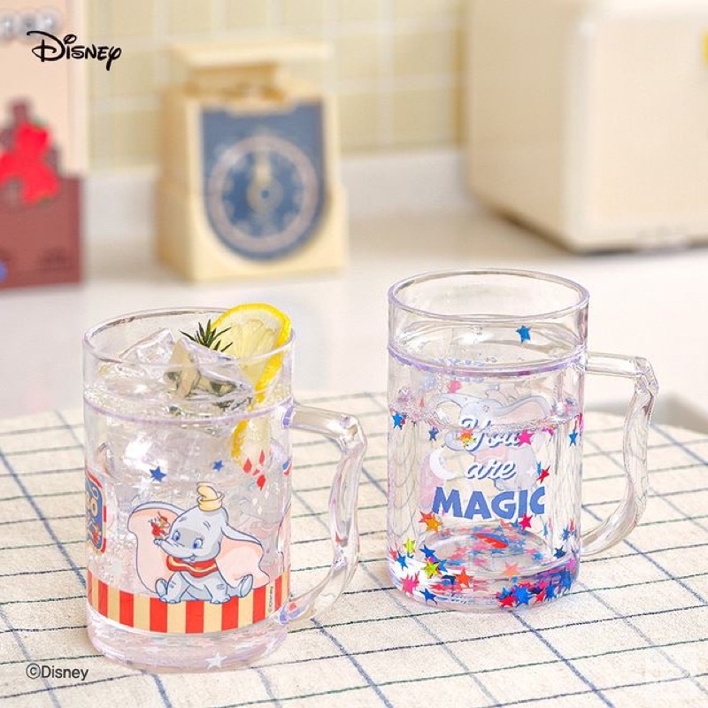 🇰🇷 韓國大創 X 迪士尼聯名 DUMBO小飛象 晶透水杯 雙層塑膠杯