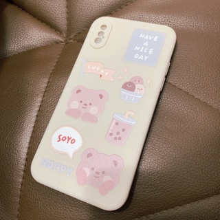 全新現貨 奶茶 小熊 apple 蘋果 手機殼 iphone Xs