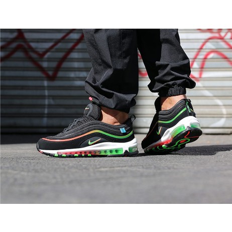 現貨Nike Air Max 97 SE 黑綠 黃綠 氣墊 休閒鞋 運動 慢跑鞋 男鞋 CZ5607-001
