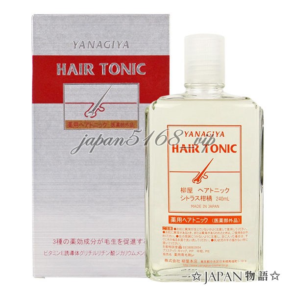 【E-SHOP】日本柳屋YANAGIYA雅娜蒂髮根精華液Hair Tonic 240ml(柑橘.增強版)
