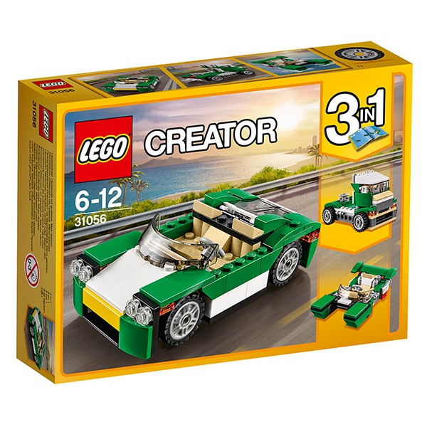 全新現貨LEGO樂高3合1創作系列 31056 綠色跑車