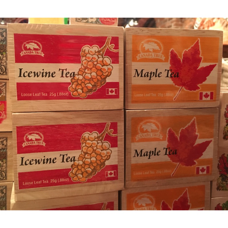 ［🇨🇦加拿大代購］ 必買 CANADA TRUE 楓葉茶/冰酒茶 精緻木盒裝25g(散裝茶葉)