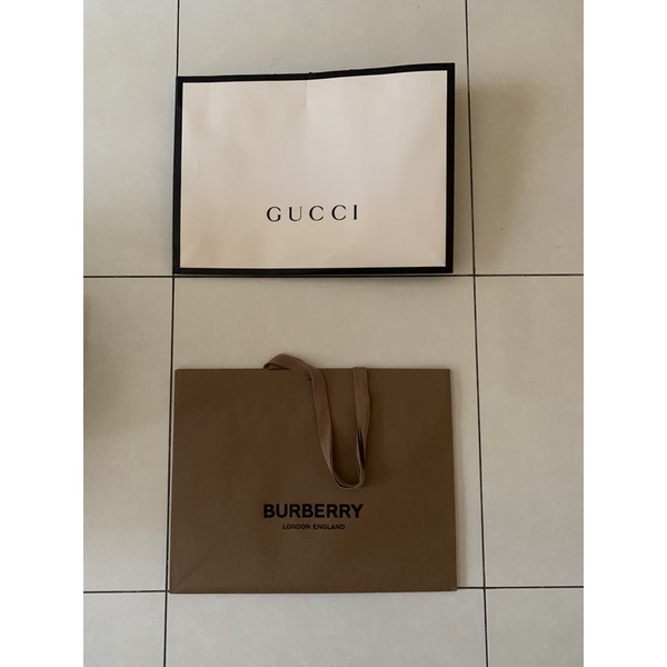 Gucci,burberry紙袋