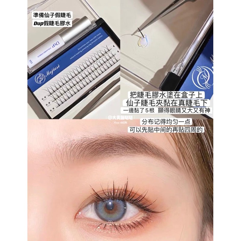 現貨 Mojiesi仙子毛假睫毛仙子朵毛嫁接睫毛仙女睫毛單根假睫毛小紅書推薦款單根睫毛眼睫毛單簇c翹 蝦皮購物