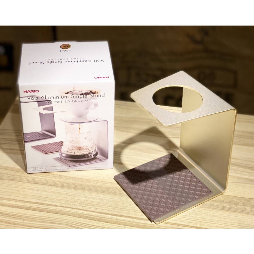 【拾穗咖啡】HARIO V60 濾杯鋁製專用架 咖啡手沖架  濾杯架 VSA-1GD 送玻璃濾杯下壺組 現貨 快速出貨