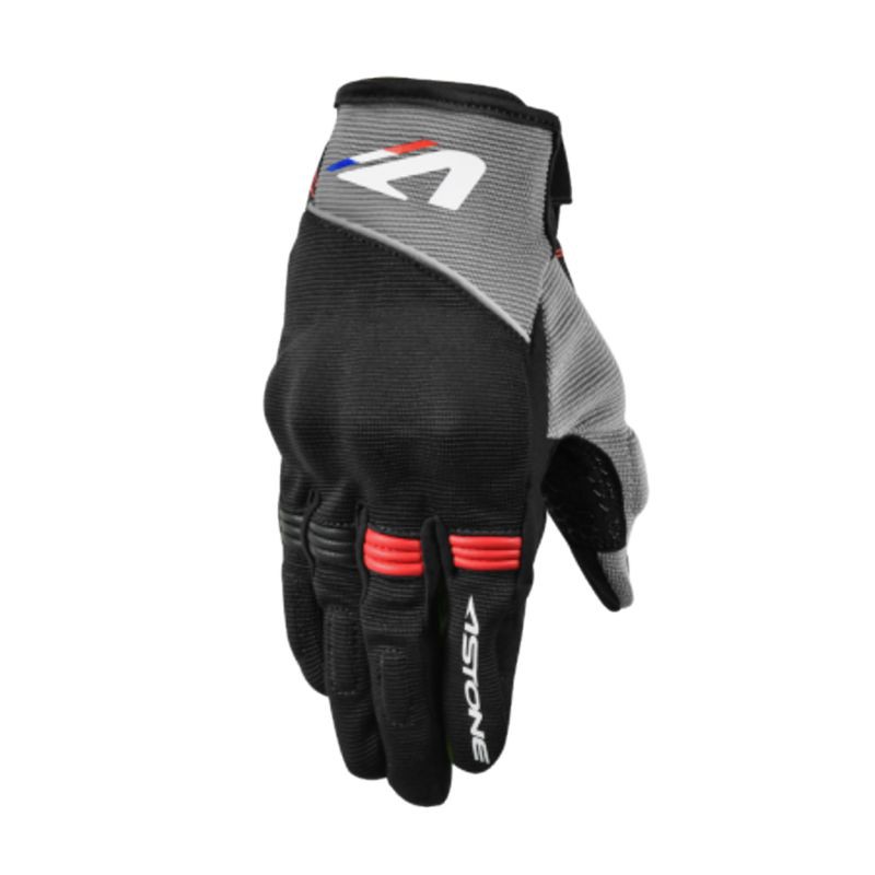 Astone KA21 夏季透氣觸控手套 黑灰 透氣手套 隱藏式護具 可觸控《比帽王》