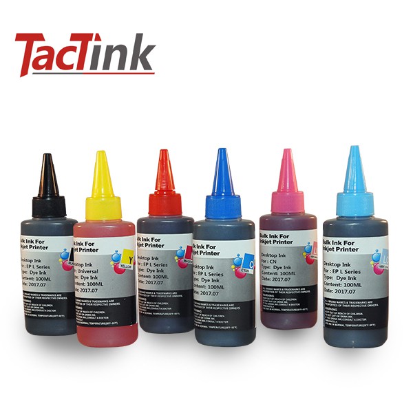 【TacTink】Epson L 通用 填充墨水 100ML 6彩色連續供墨印表機適用Epson L全系列 (含稅)