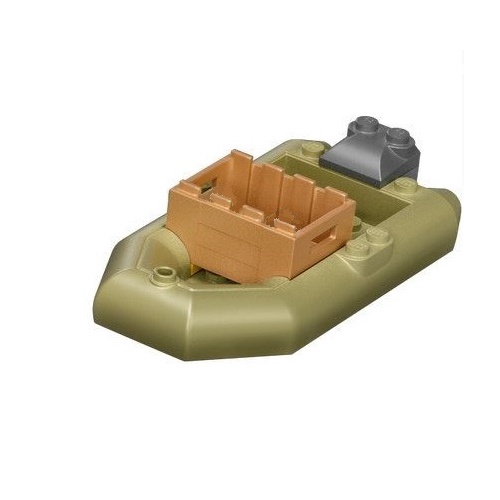 拆售 76942 LEGO Jurassic Boat 樂高侏儸紀世界 只賣橡皮艇救生艇橄欖綠船 無人偶無恐龍蛋