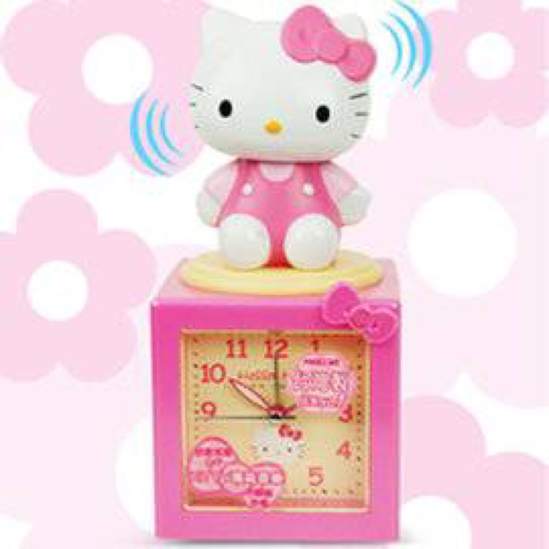 三麗鷗 Hello Kitty - JM-E500-KT 凱蒂貓 舒壓 療傷 搖擺 公仔 靜音 貪睡 音樂鬧鐘
