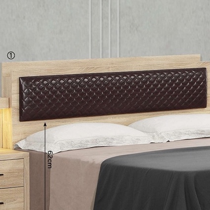 【谷眠家居】約翰5尺梧桐USB雙人床頭片雙人床頭片雙人床頭板雙人床片雙人床板