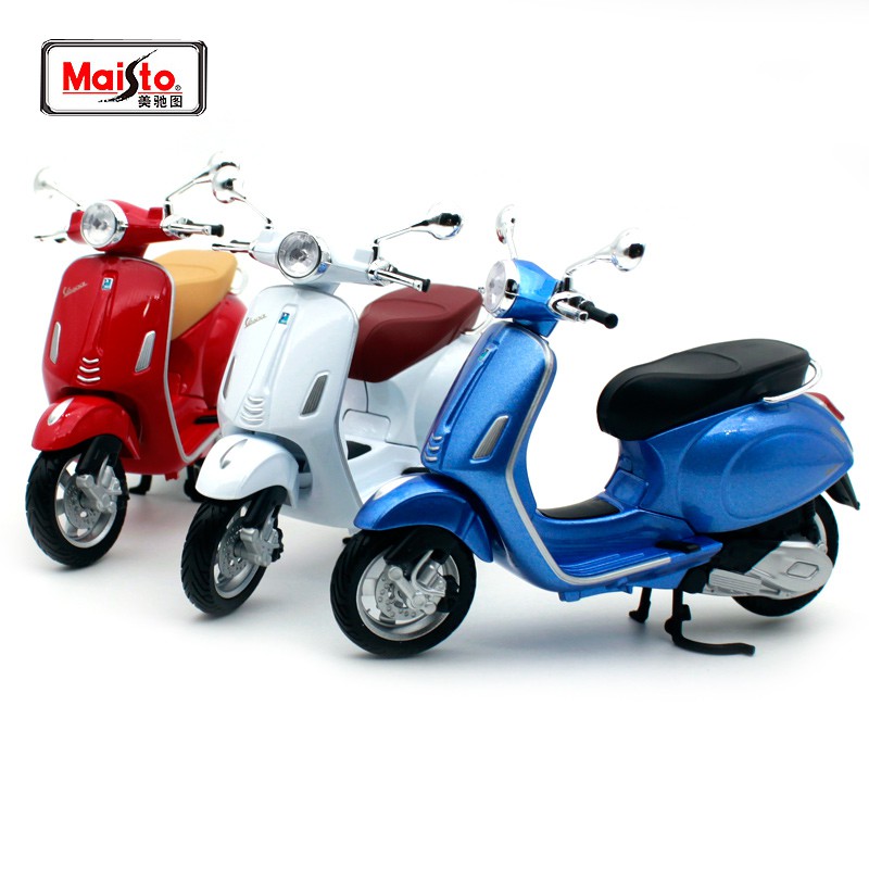 阿莎力 1:12 大型 偉士牌 Vespa primavera 150 GTS Super 重機 重機模型 1/12