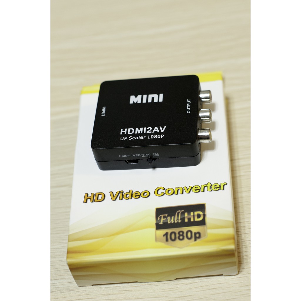 HDMI2AV HDMI 影音訊號轉換器 HDMI轉AV 轉接頭 支援1080P