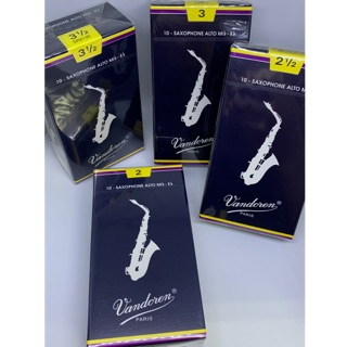 【筌曜樂器】總代理公司貨 Vandoren 藍盒 竹片 中音 薩克斯風 Alto Sax Reeds 簧片10片裝