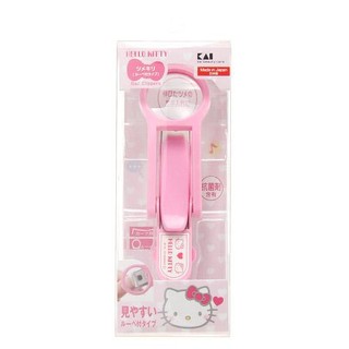 婕的店日本精品~日本帶回~貝印日本製粉紅Kitty放大鏡指甲刀