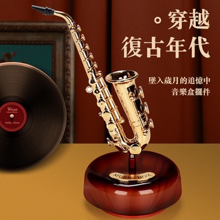 樂麥熱銷✐☸小提琴音樂盒模型擺件吉他薩克斯八音盒學生日六一兒童節禮物女孩