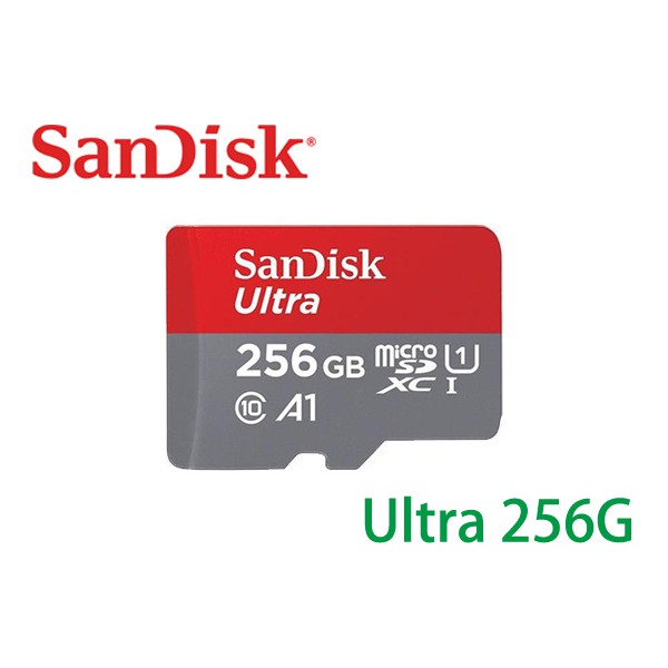 公司貨 Sandisk Ultra MicroSDXC TF 256G A1 120M 記憶卡 無轉 switch