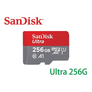 公司貨 Sandisk Ultra MicroSDXC TF 256G A1 120M 記憶卡 無轉 switch