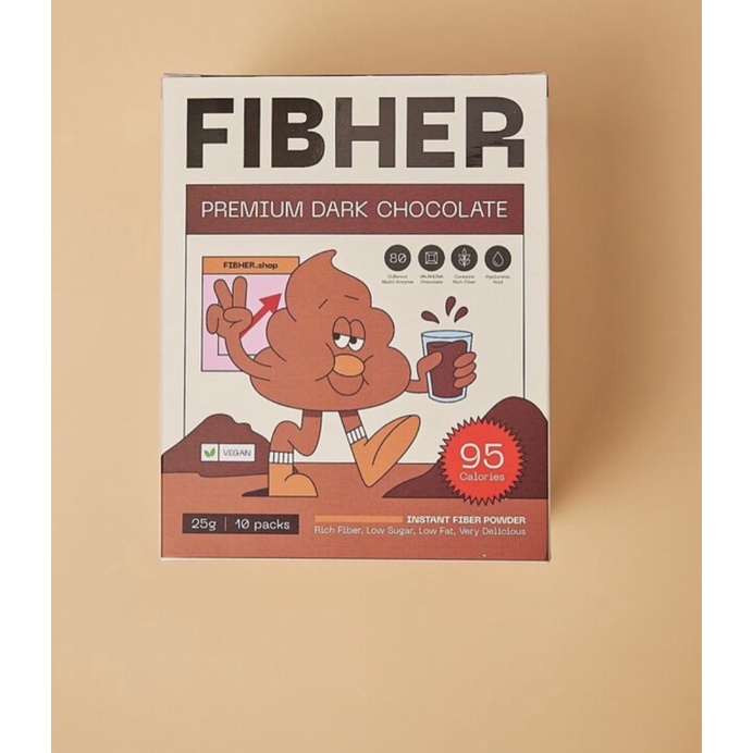 網紅推薦醫生推薦FIBHER巧克力醇濃可可纖維飲 盒裝 （現貨）