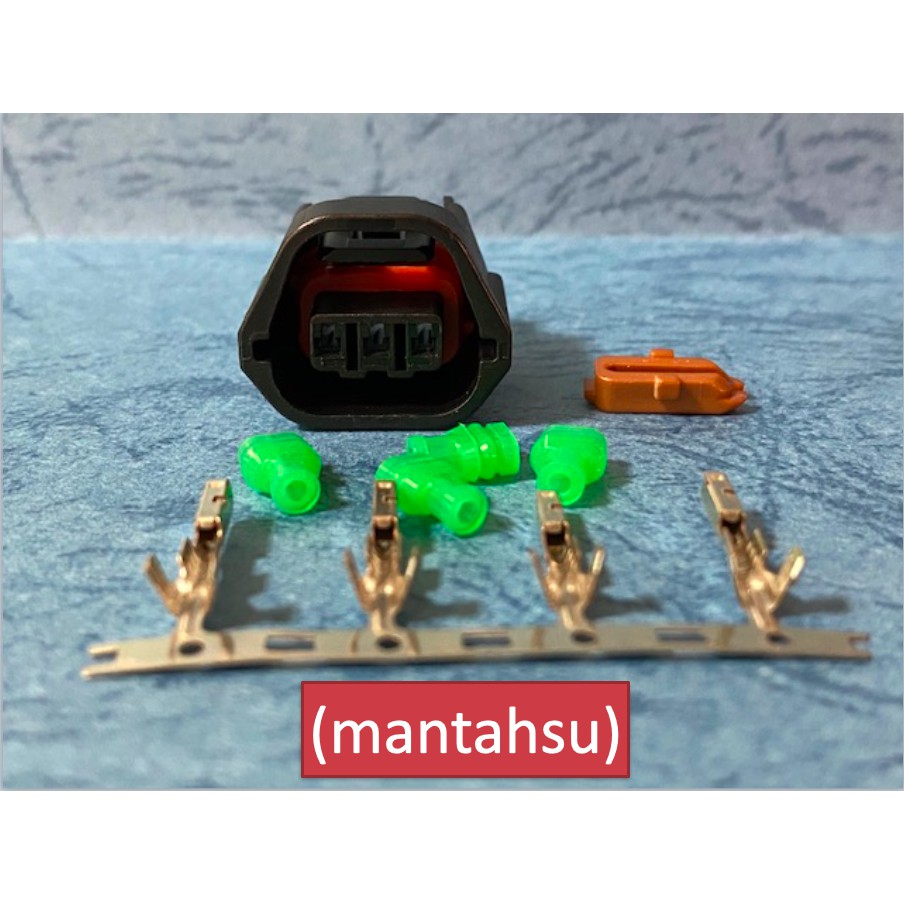 (mantahsu)3P Kawasaki/光陽 TPS 電腦診斷防水型050型 母插頭+母端子+防水栓