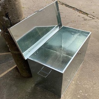 廠家直銷/免稅 可客製 白鐵箱子 五金工具箱結實鐵皮箱子長方形白鐵皮箱加厚儲物櫃定做大號鐵箱子