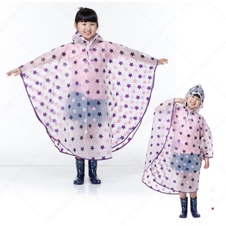 /臺灣出貨—小星星斗篷式兒童雨衣 兒童雨衣 雨衣兒童 造型兒童雨衣 兒童斗篷雨衣 兒童造型雨衣 可愛雨衣 星星雨衣