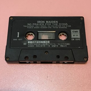 「絕版錄音帶」IRON MAIDEN-NO PRAYER FOR THE DYING(裸帶）