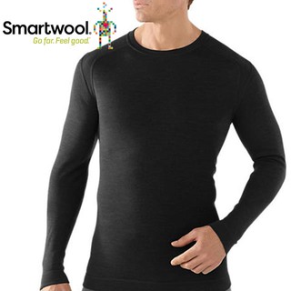 Smartwool 男款圓領美麗諾羊毛排汗衣 NTS250 SS600 001 黑