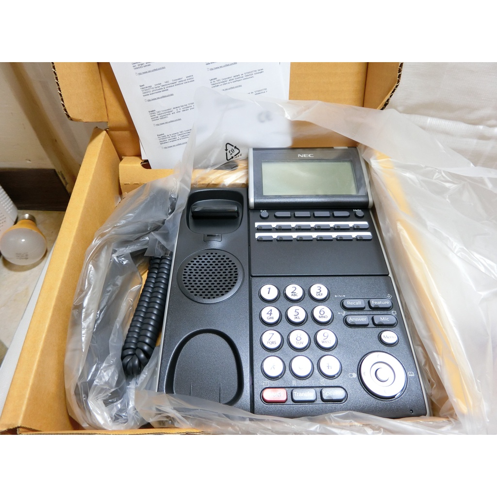 (z) 庫存新品 NEC DT300 DTL-12D-1P(BK)(TEL12 鍵顯示型數位話機