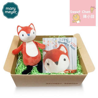 美國【Mary Meyer】蜜兒 淘氣狐狸經典禮盒 （安撫玩偶＋繪本）❤陳小甜嬰兒用品❤