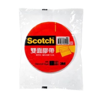 【讀書人文具】3M™ Scotch® 雙面膠帶 668, 單入袋裝