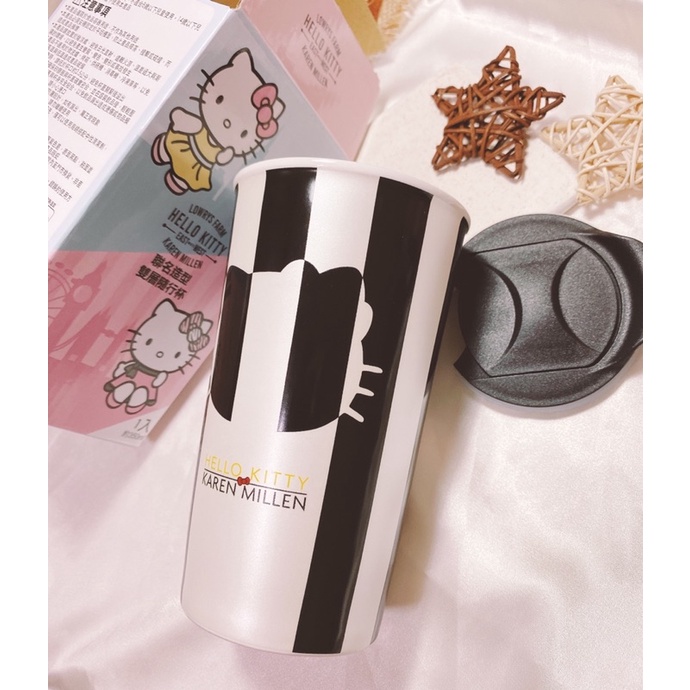 ♥Hello Kitty #限量經典收藏版冰霸杯 350ML #聯名款雙層隨行杯