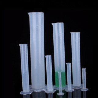 10/25/50/100/250/500ml 實驗室學校塑料量筒實驗室測試刻度管