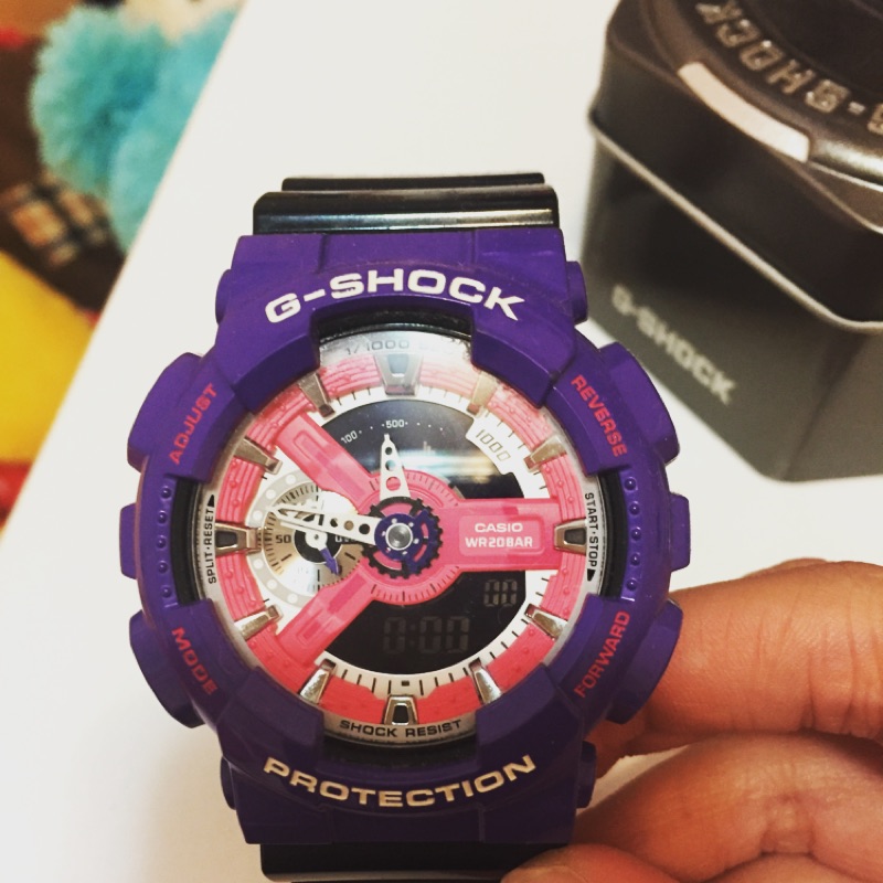 G Shock 紫色 正版二手 手錶 附鐵盒