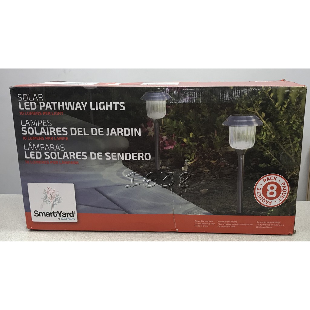 SmartYard LED 現代風太陽能燈/戶外太陽能燈 庭園庭院造景地燈 8入