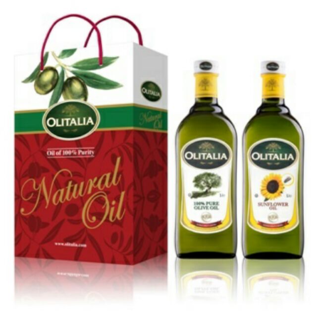 Olitalia奧利塔純橄欖油+葵花油禮盒組(共2瓶)