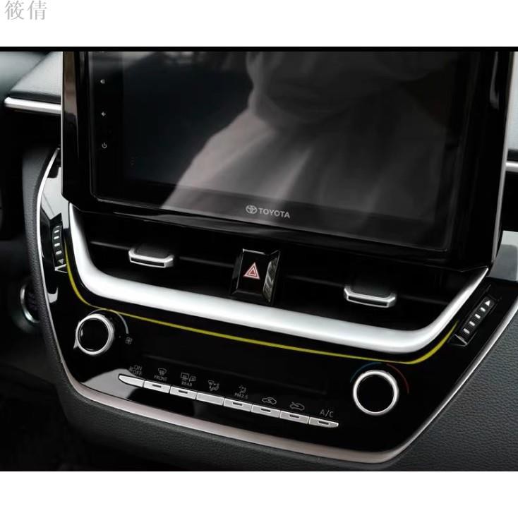 適用於豐田 TOYOTA 2019年後 12代 ALTIS 專用 卡夢碳纖維紋 中央冷氣面板 導航 螢幕 飾條 高配