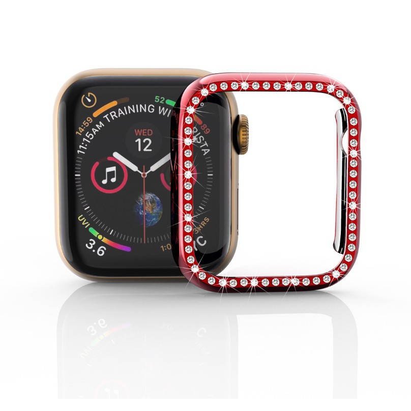 蘋果手表鑲鑽保護殼iwatch6代電鍍保護殼apple watch6 PC殼iwatch6