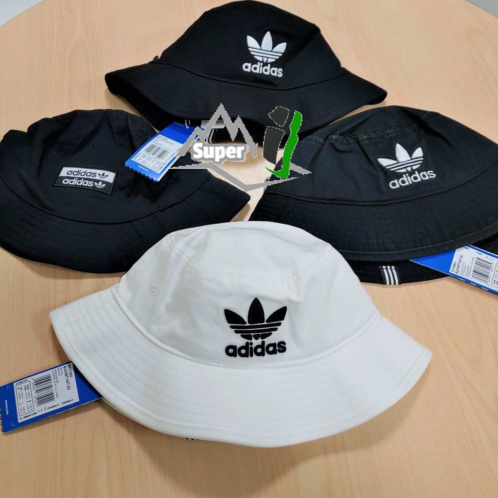 「i」【現貨】Adidas Originals Bucket Hat 黑 漁夫帽DV0863 ED8015 BK7345