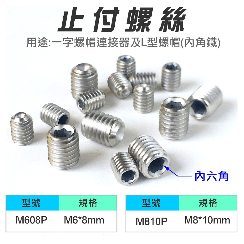 止付螺絲m608p M810p 鍍鎳材質 非白鐵 蝦皮購物