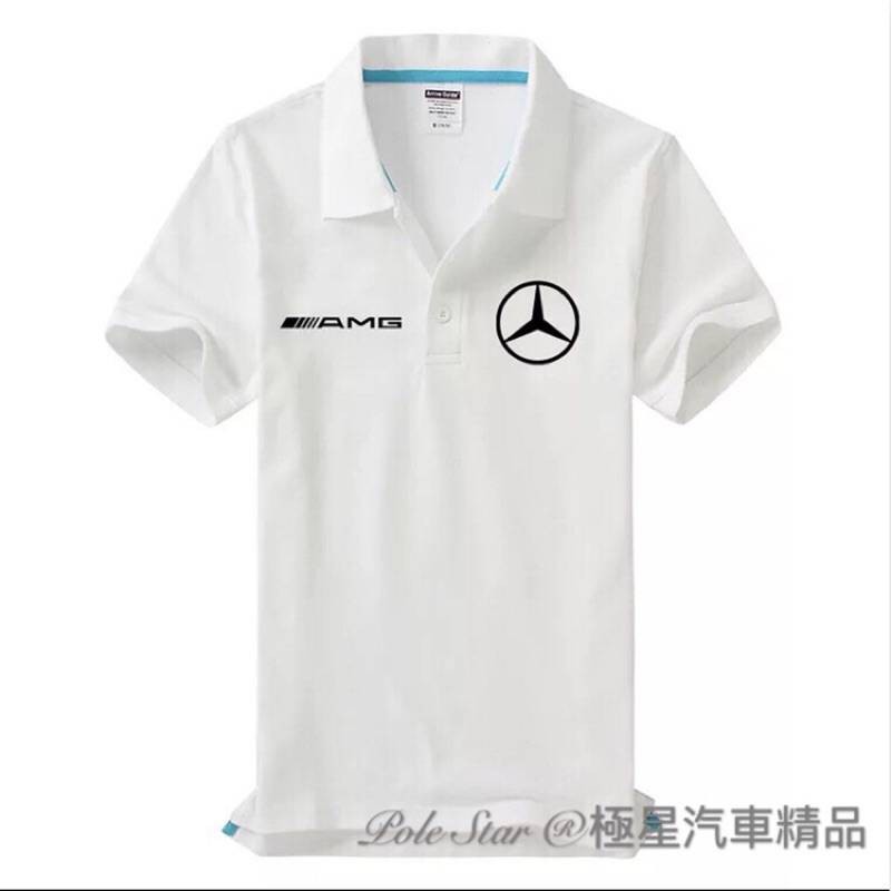 Pole Star®極星汽車精品🏎國外選購Benz賓士AMG系列2019夏季新款男短袖T恤polo衫時尚潮流大Logo