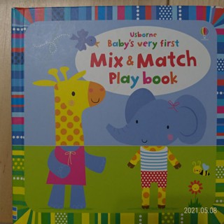 二手 Baby’s Very First Mix And Match Play Book 動物配對遊戲書(翻翻書)