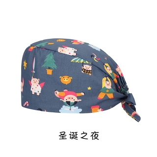 護士帽手術帽現貨 印花手術帽女透氣包頭口腔牙科純棉醫生護士美容師工作帽子化療帽 蝦皮購物