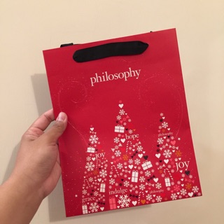 肌膚哲理 philosophy 聖誕版紙袋